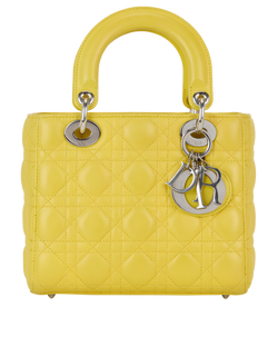 Small Lady Dior, Leather, Yellow, 29MA0196, S, 2*